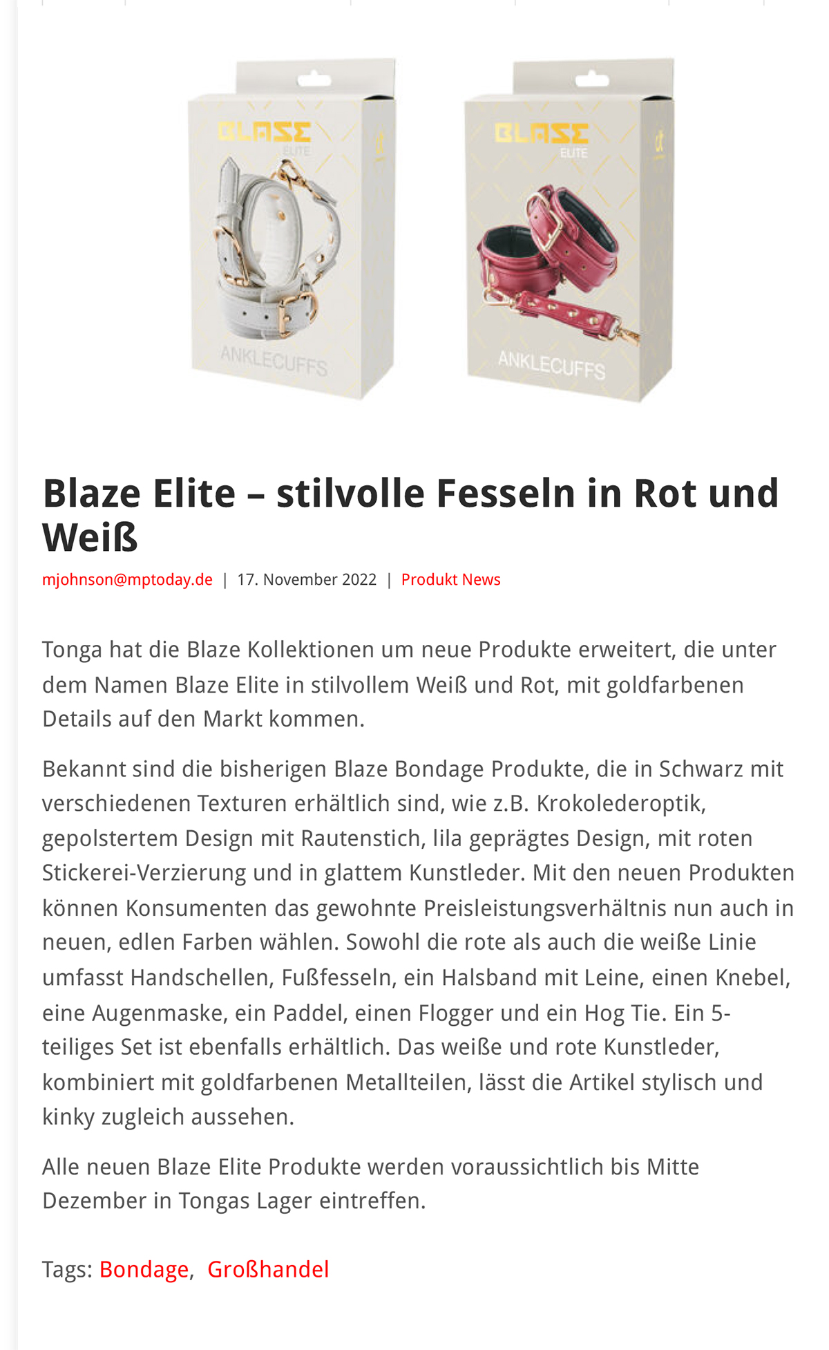 2022-11 eLine Online - Blaze Elite